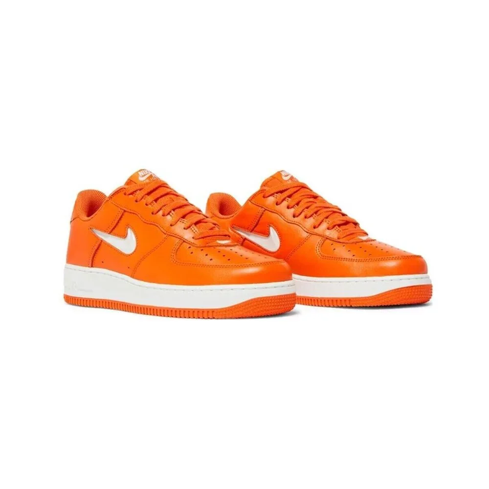 NIB Nike Men's Air Force 1 Low Retro Jewel FJ1044-800 Orange